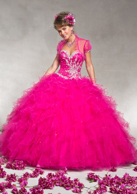 Mori Lee Quinceanera Dress hot pink 88063